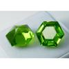 NATURAL Peridot FANCY CUT 16.00 Ct Faceted Gemstone Best Quality   Pair