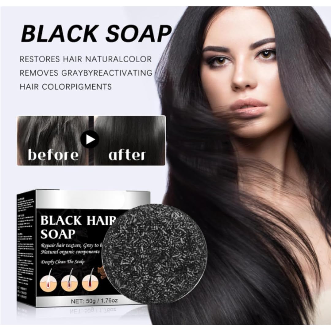 Herbal Gray Hair Darkening Shampoo Bar