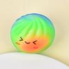 12Pcs Stress Relief Dumpling Squeeze Toy with Steamer Clear Glitter Steamed Bun Sensory Toy