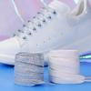 1Pair NEW Fashion Glitter Colorful Flat Shoelaces 1CM Width for Athletic Running Sneakers Shoes Boots - Shoe Lace Strings