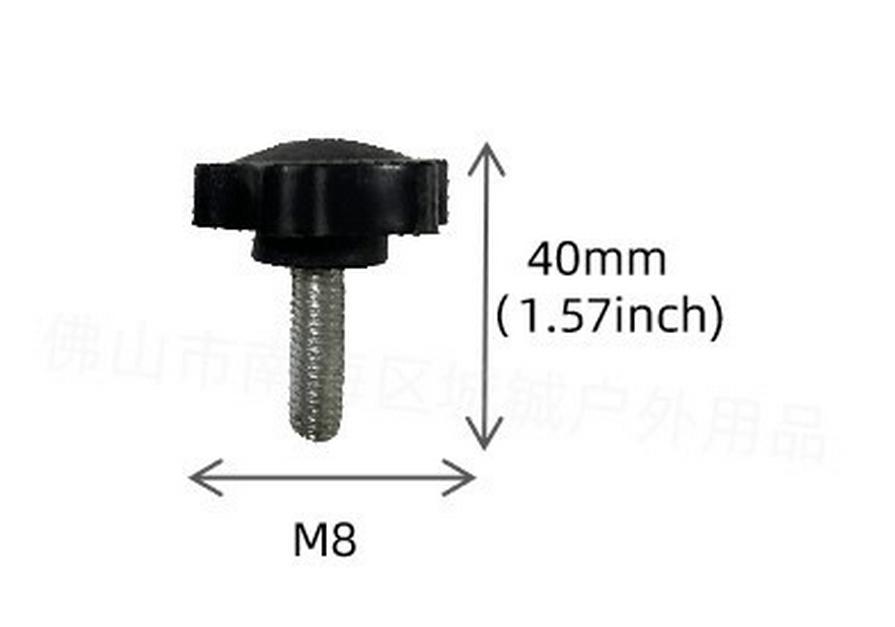 Cement Floor Deck Umbrella Stand Clip Holder - Four-Hole Iron Pipe Base Accessories