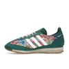 Adidas Liberty London X  SL72 OG Floral Embroidery Women Sneakers Green Collegiate-Green Cream-White JH7226