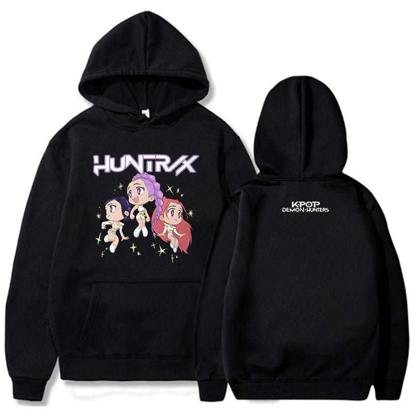 KPop Demon Hunters As Seen On Huntrix World Tour Comfort Colors Hoodies 2025 Movie Graphic Printing Sweatshirts Women Sudaderas