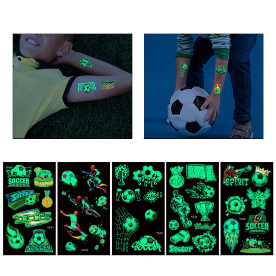 Stylish Football Tattoo Stickers DIY High Viscosity Decoration