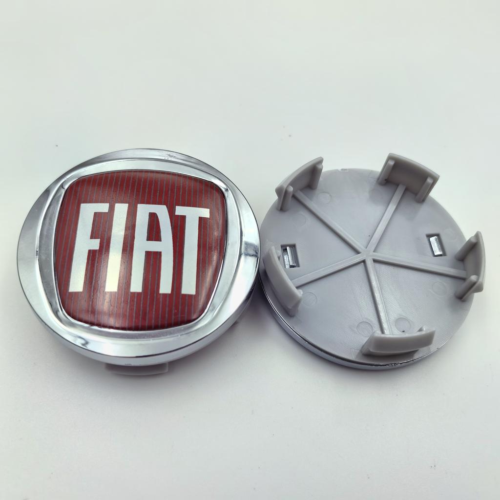 4 szt. 60 mm Kołpak Środkowy Piasty Koła Logo Emblemat Samochodowy Pyłoszczelne Pokrowce Odznak Stylingowe Akcesoria do Fiat 500 Modyfikacja Felgi Samochodowej