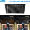 For Mercedes-Benz W201 190 190E 190D 1982-1993 Carbon Fiber Central Control Storage Box Panel Trim Set Car Accessories Sticker