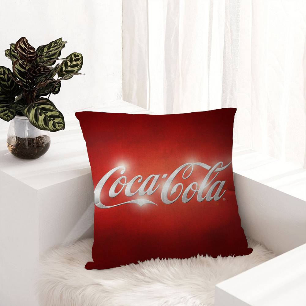 

C-Coca-C-Cola Персоналізована наволочка-пильовик для подушки Спальня Дитяча Вечірка Декорація Наволочка День народження Дитячий Подарунок 12x12Inch