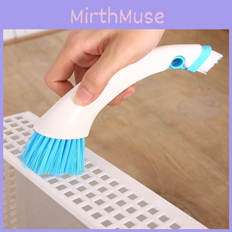 Dual Head Hard Bristle Scrub Brush For Washing Machine And Tight Spaces