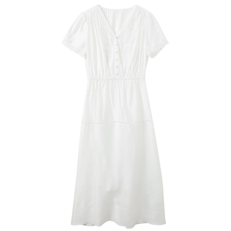 SanCai Summer French Style V-Neck Two-Piece Dress Set L 165/88A