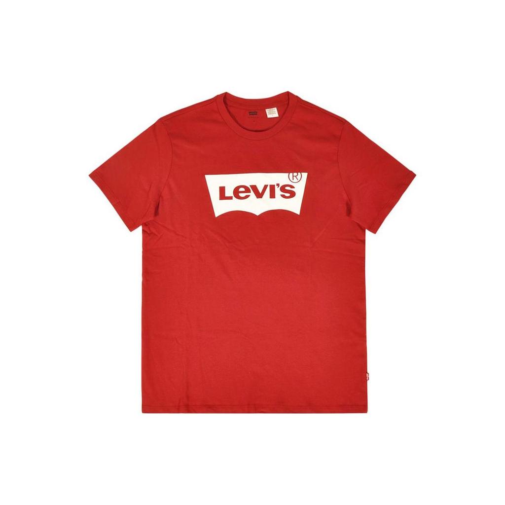 Levi's T-Shirts Men's Red Crew Neck Moderate Straight Fit 177830141