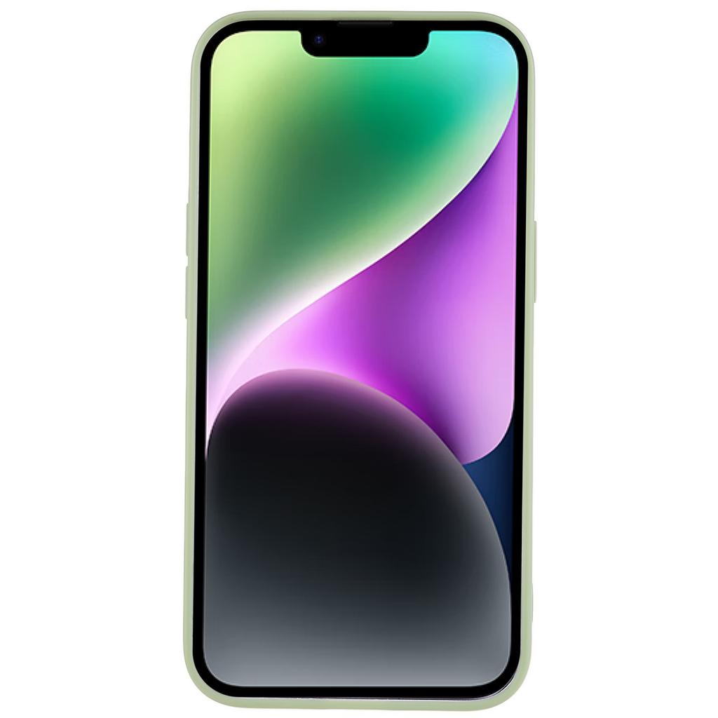 For iPhone 14 Smooth Matte Soft TPU Cover Shockproof Absorption Flexible Phone Case