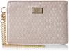 Natural Beauty Women's Shiny Dot Single Pass Case, Beige
