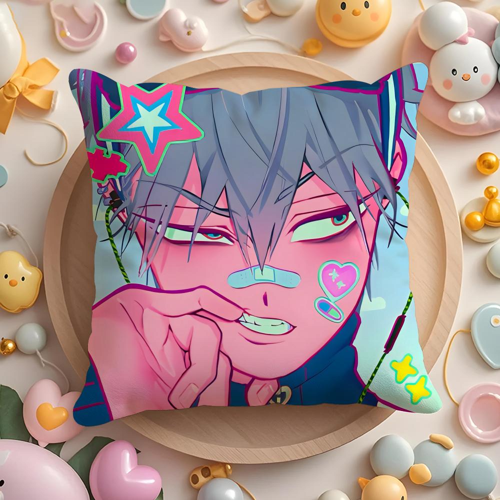 Alien Anime S-Stage Cushion Cover Home & Car Multi-Scene Pillow Cover - Reversible, Soft & Durable for Daily Use