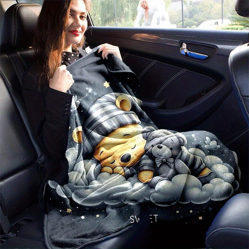 1pc Winnie The Pooh Printing Blanket - Soft, All-Season Throw for Living Room, Bedroom,Personalized Gift with Adorable Cartoon Design