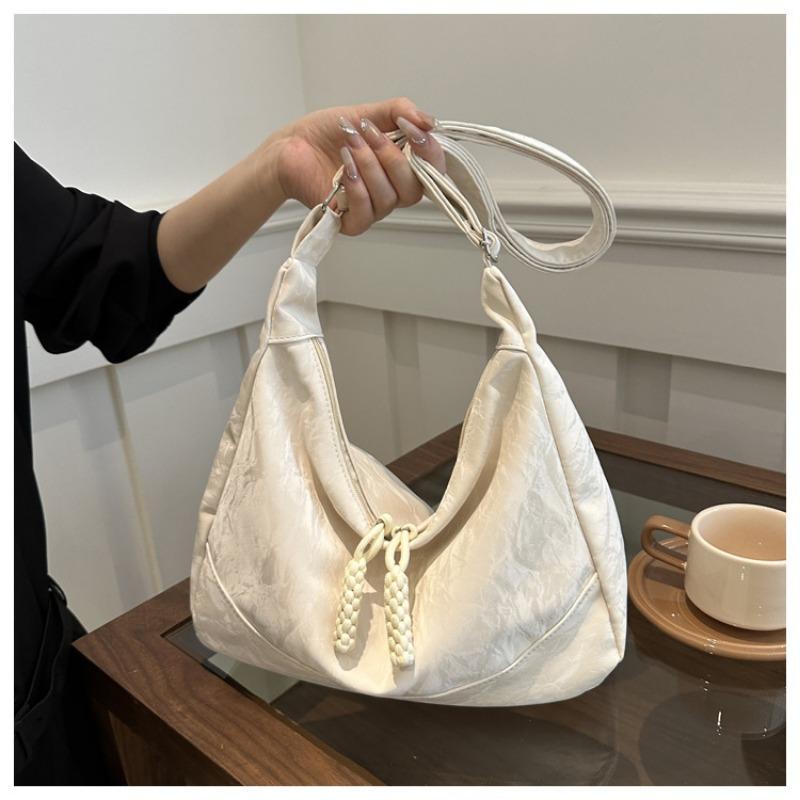 New Casual Fashion Trendy Simple Messenger Bag Simple Large Capacity Underarm Shoulder Bag Women