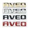 AABJT1 12.3x2.2cm Metal for Chevrolet AVEO Car Rear Trunk Letter Emblem Sticker Auto Decoration Accessories Badge Decals Modified parts