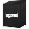 Large Cork Board Subsitute - 24"x24" Bulletin Board - 4 Pack Black Felt Board for Home&Office Wall Decor with Noise Reduction