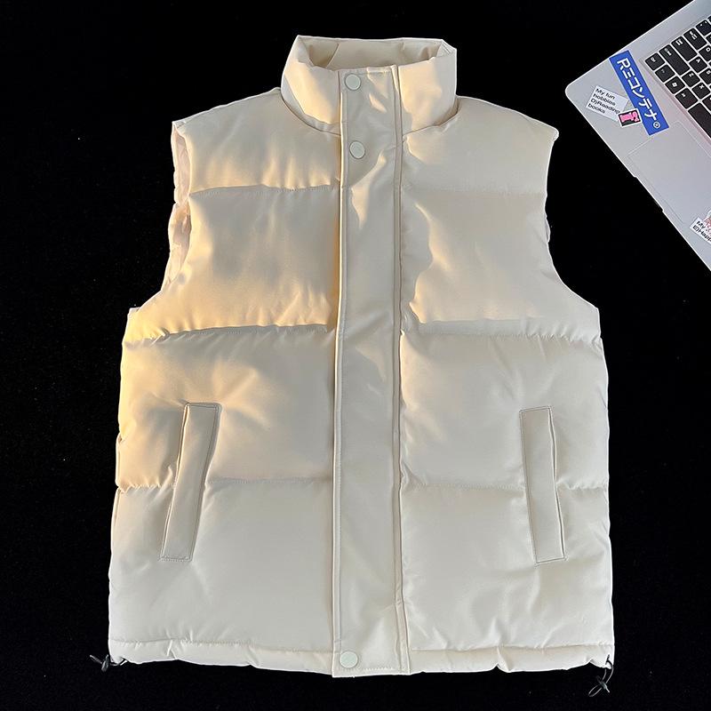 

Men s High-Quality Thick Winter Vest - Warm Cotton Jacket for Couples 2XL абрикосовий