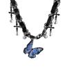 Female Fashion Butterfly Pendant Necklace