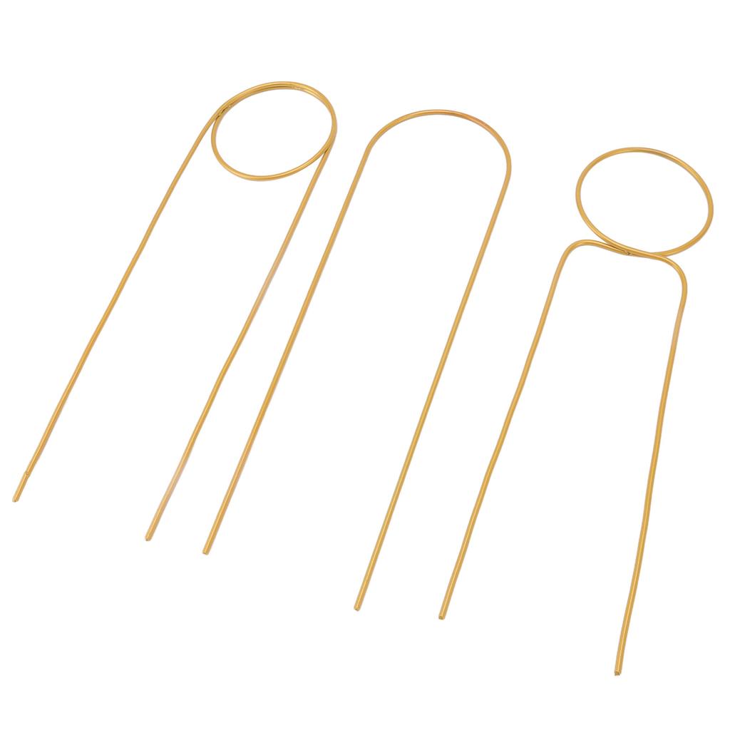 3 Pcs Plant Trellis 40cm Wrought Iron Metal Plant Climbing Trellis Indoor Green Plant Potted Flower