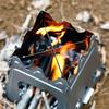 Camping Wood Stove Portable Folding Lightweight Titanium Wood Burning Backpacking Stove for Outdoor