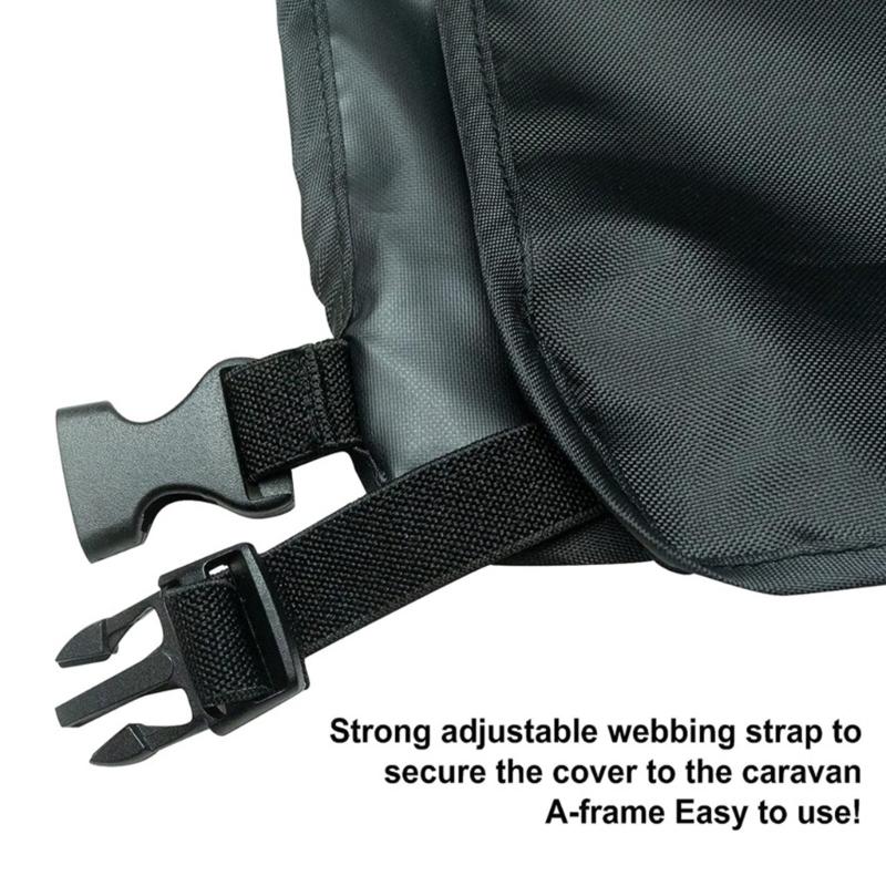 Drawbar Cover, Universal Drawbar Cover Weather Protections Tow Bar Protective Cover for Caravans Motorhome Trailer