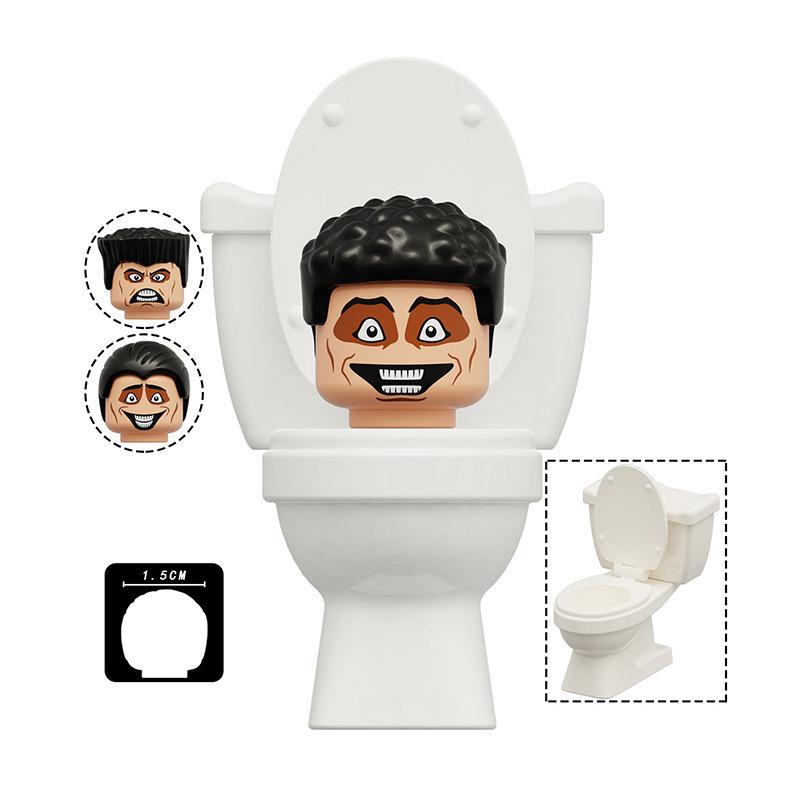 Building Block Toilet Man Monitoring Human Figure Titan Speaker And Tv Man Figure Assembly Play