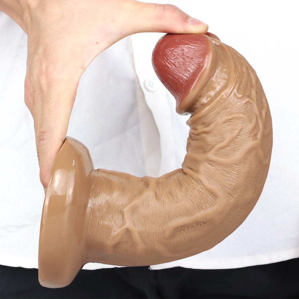 Realistic Long Dildo Anal Plug with Suction Cup Big Penis Butt Plug Long Dick Sex Toys for Women Men Phallus Anal Dilator