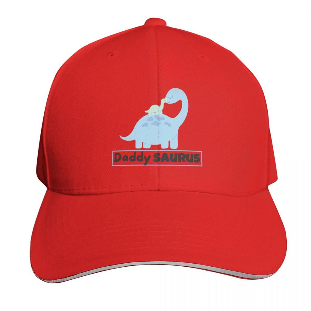 Daddysaurus Dinosaur Dinosaur Dad Baseball Cap Breathable Mesh Back Adjustable Buckle Closure Moisture Wicking Quick Dry