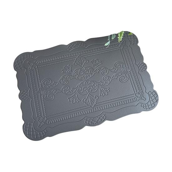Placemat, Waterproof Heat Resistant Dinner Table Mats, Non-Slip Embossed Decorative Kitchen Placemat for Dining Table