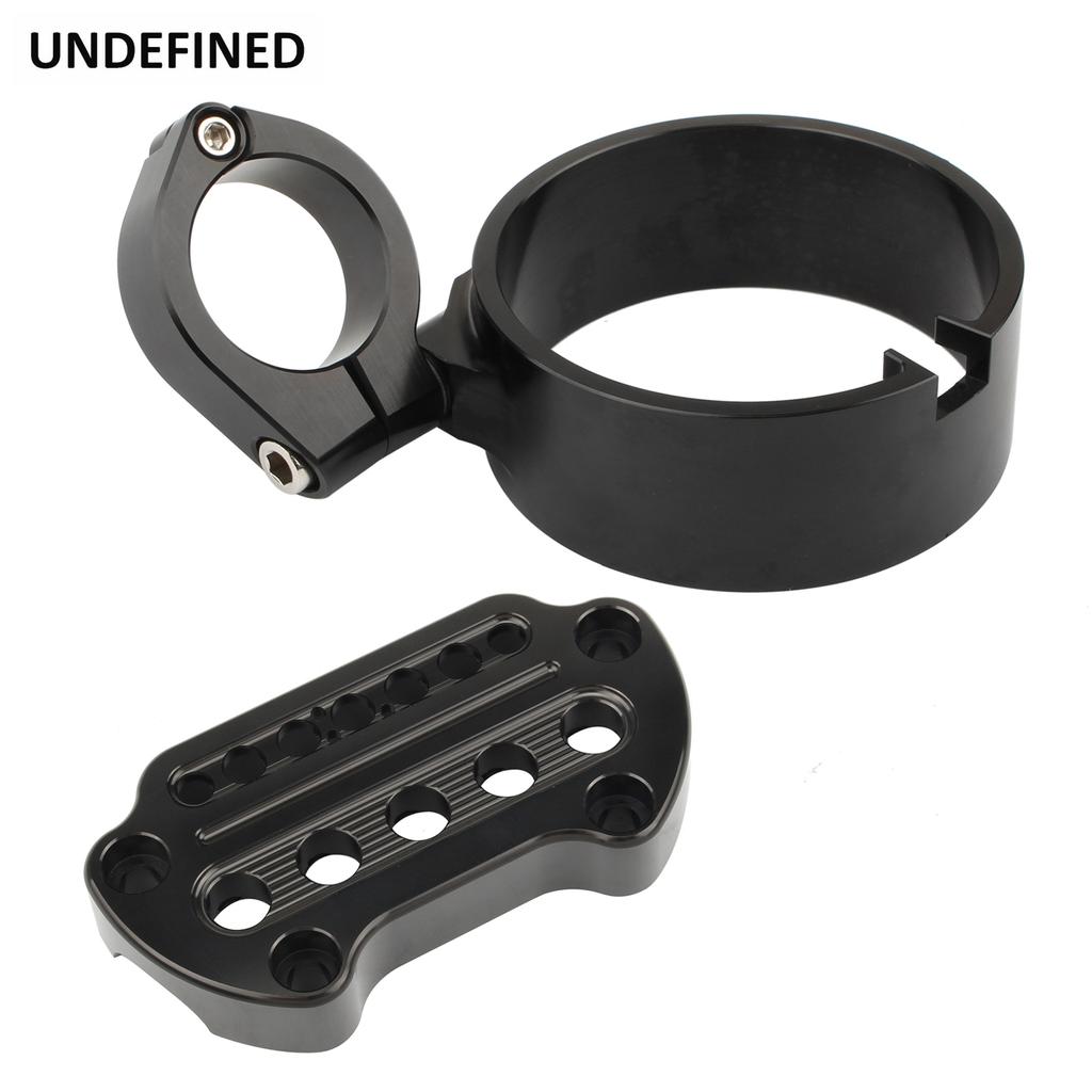 Supporto Laterale Per Tachimetro GZM Per Harley Davidson Sportster (2004-2019) - Staffa Di Ricollocamento In Nero Per Look Cafe Racer