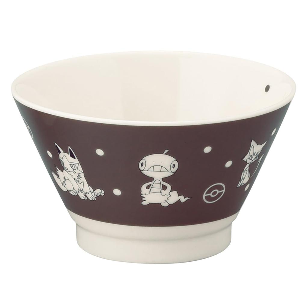 Yamaka Shoten Rice 12 X Pokemon Type Series "Pokemon" Bowl, Approx. 7cm, 360ml, Dark, Merchandise, Tableware, 3, Black, PM273-351