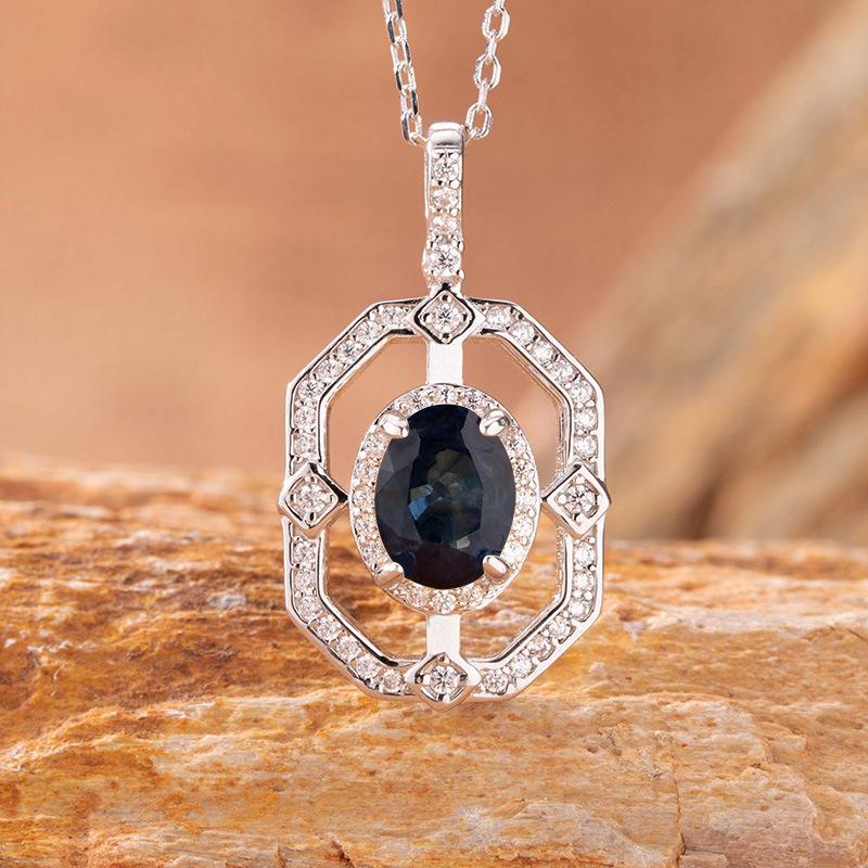 Women's S925 Silver Ring Set with Sapphire, Topaz, Peridot, and Aquamarine Gemstones - European and American Style.