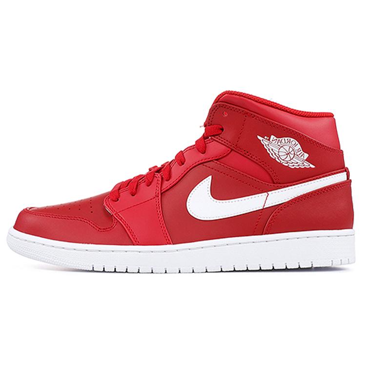 Jordan 1 Retro Mid Gym Red White 554724-600