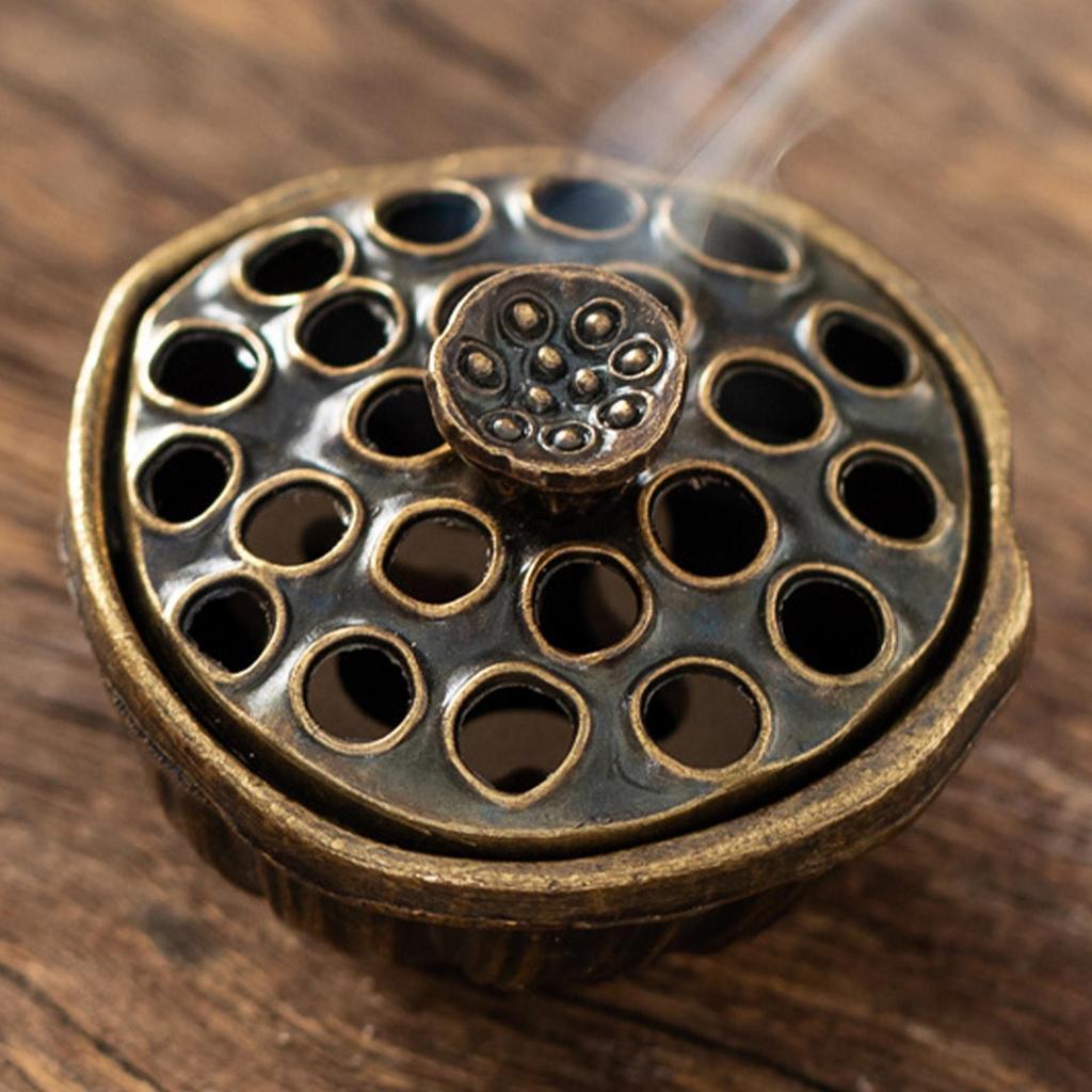 Cone Incense Holder Aromatherapy Charcoal Desk Ash Catcher Incense Stand Ash Catcher Ornament for Yoga Studio Meditation Room