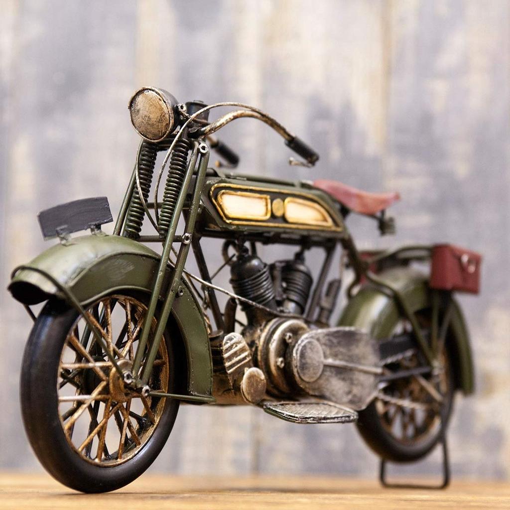 Handmade Tin Vintage Bike [Green (Medium)] Americana, American Goods, Setagaya Base, Tin, Interior Decor, Object, Display, Gift, Present