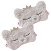 8pcs Fluffy Sleep Mask For Children Girls Colorful Eye Mask