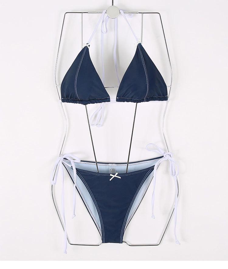 Women's Sexy High Waist Bikini - European & American Style Sling Swimsuit for Small Chest Support