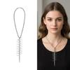 Contemporary Thorn Spikes Chokers Alloy Made Adjustable Necklace Statement Pieces Bracelet For Fashion Enthusiasts
