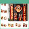 Paper Material Chinese Style Spring Festival Decorative Blessing Door Sticker Set Of 3d Dragon Stickers