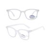 Photochromic Square Rice Nail Children's Eyeframe Color Change Anti Blue Light Flat Mirror Glasses Cute Boys And Girls