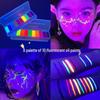 12 Fluorescent Colors Water-Soluble Body & Face Paint for Opera & World Cup Fans