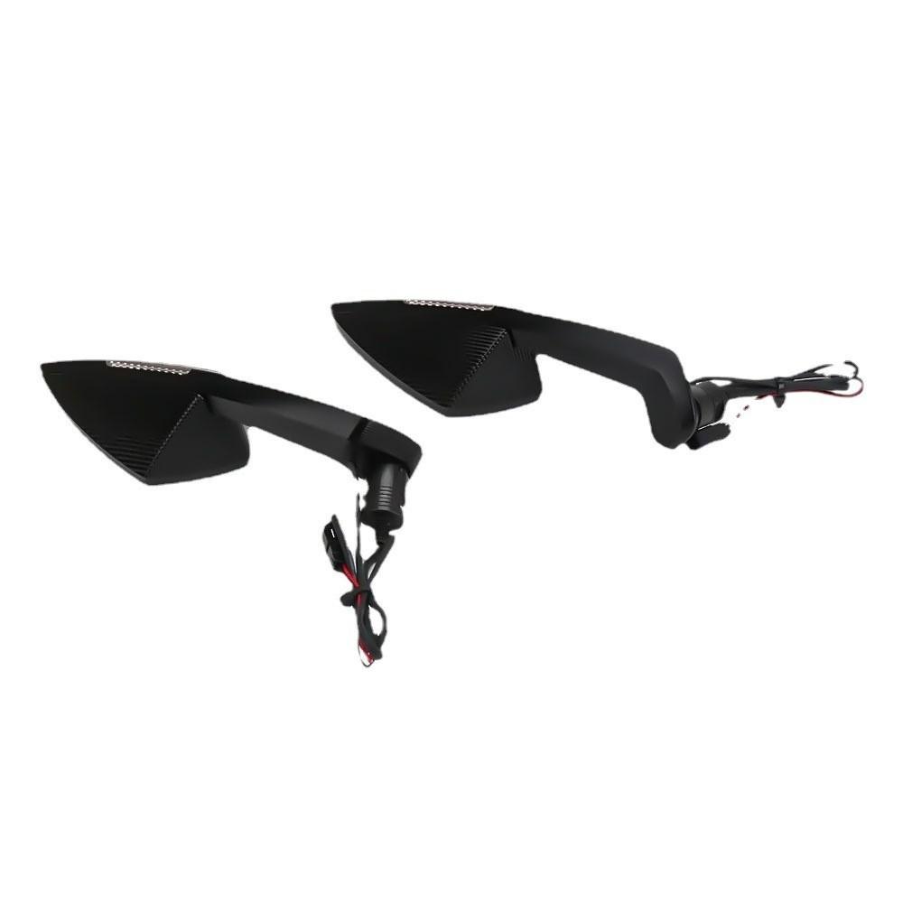 

For Ducati Streetfighter V4 STREETFIGHTER V4 New Motorcycle Accessories Rearview Mirror with LED Turn Signal Light Black A pair Panigale V4