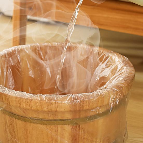 20PCS/Bag Disposable High Temperature Resistance Leak-proof Smooth Surface Foot Bath Portable Practical Accessories Foot Tub Liners