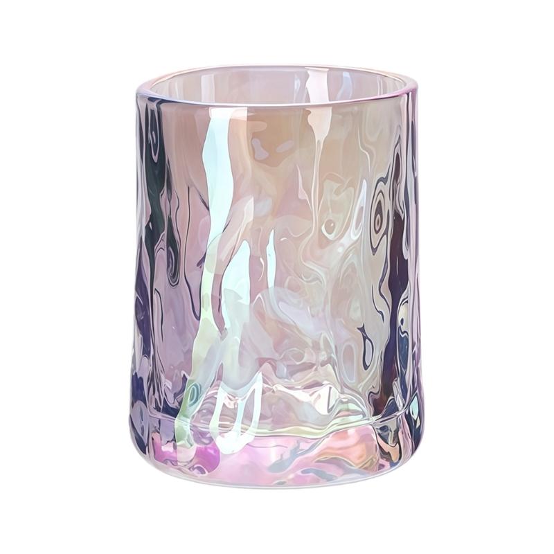 Delicate 240ml Glass Mouthwash Cup With Wide Opening And Comfortable Grip Toothbrush Holders Cup For Everyday Use