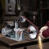2Hp Belt Grinder Constant Speed 2 X 82 Inch Belt Disc Sander with 3 Grinding Wheel 110V Bench Sander 12 Inch Wheel and Flat Platen Tool Rest for Knife
