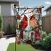 Cardinal Welcome Polyester Garden Ag, 18x12 Inch, Double-Sided Design, Outdoor Yard Decor Without Agpole (1 Piece)