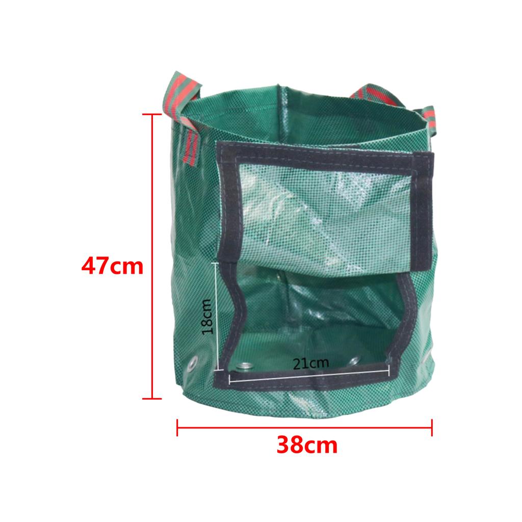 Potato Planting Bag With Flip Cover Pe Cloth Planting Container Bag Thickened Pe Flower Pot Vegetable Flower Planting Bag