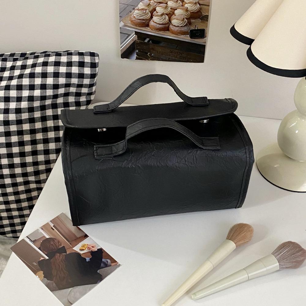 

Multifunction Multi-pouch Cosmetic Bag PU Travel Wash Bag Ins Makeup Pouch Bag Outdoor чёрный