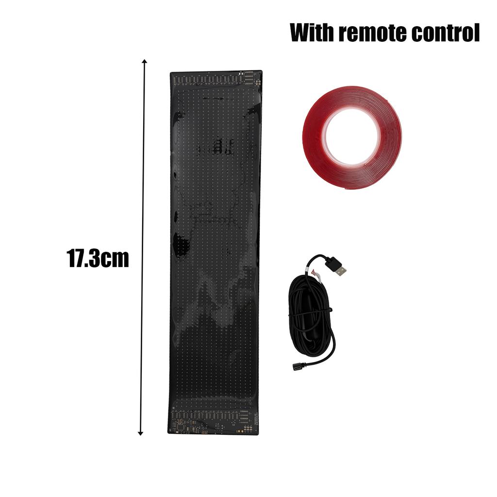 LED Truck Sign Remote Control Scrolling Animation Devil's Eye Flexi Sticker for Car Truck Windshield Stickers LED Display Light